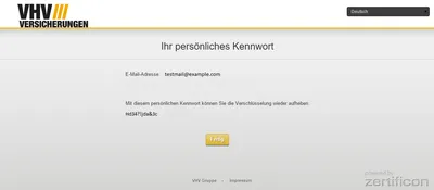 VHV Messenger - Passwort wiederherstellen