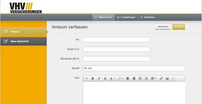 VHV Messenger - Antwort